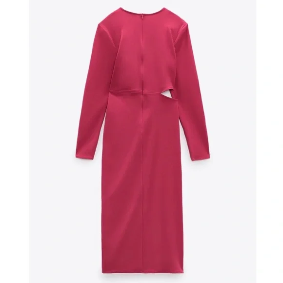 ZARA KNOTTED DRESS WITH CUT OUT 🔥 NWT - Picture 6 of 10